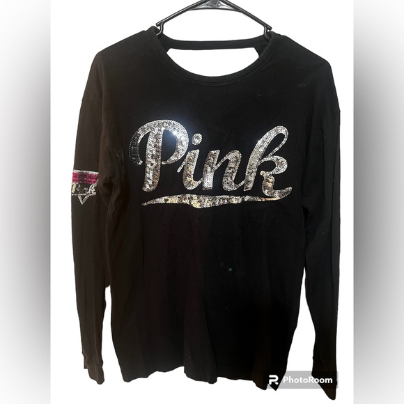 PINK Victoria's Secret Tops - Pink by Victoria Secret Long sleeve Open Back shirt